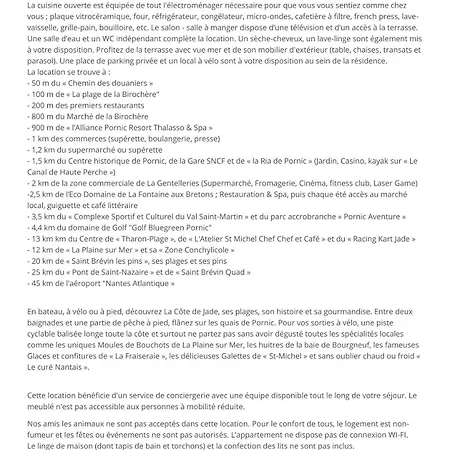 Apartment Bord De Mer, Rez-de-terrasse Pour 4,